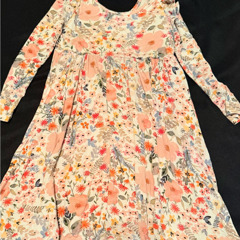Little Sleepies - Mauve Meadow Flutter Twirl Dress